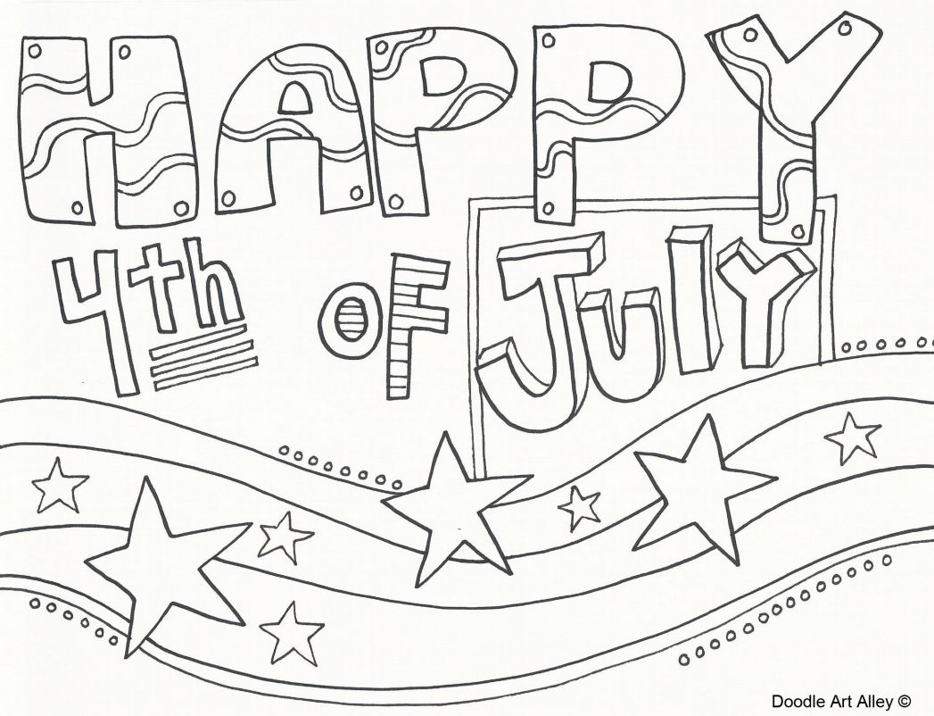 Free Printable July 4 Coloring Pages