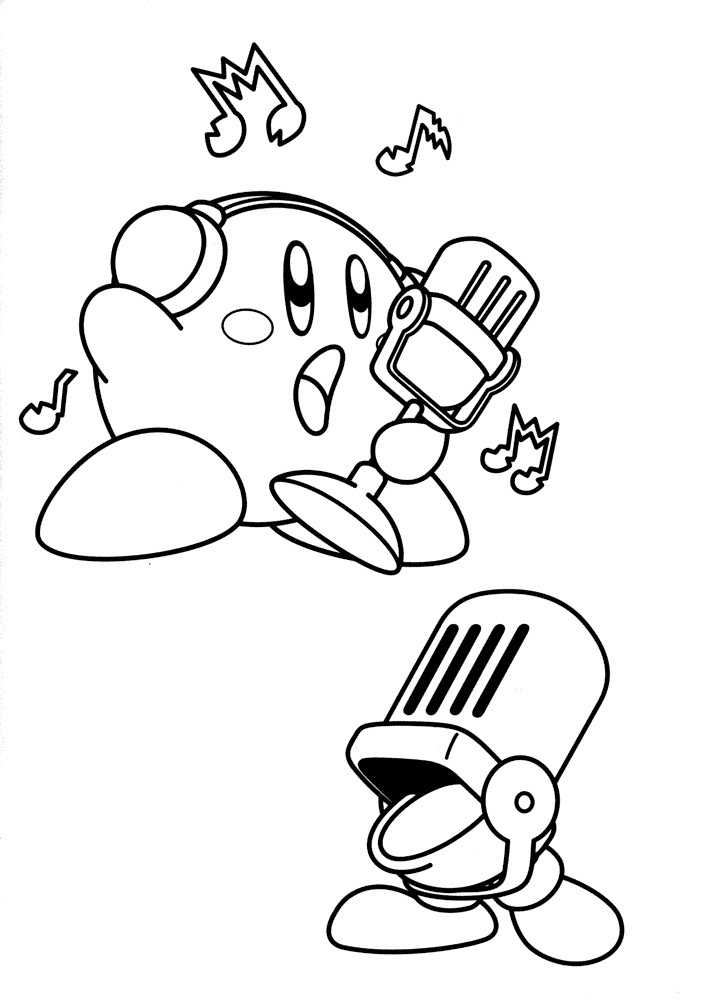 Free Printable Kirby Coloring Pages Free Printable Kirby Coloring Pages