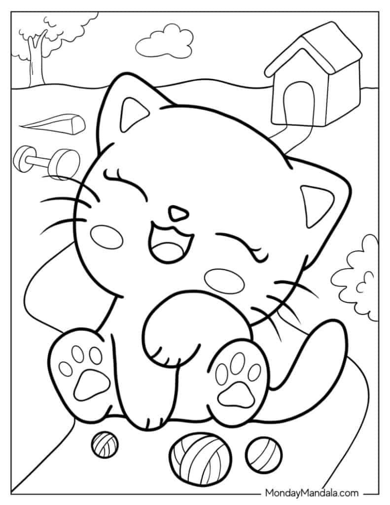 Free Printable Kitten Coloring Pages FREE Printables
