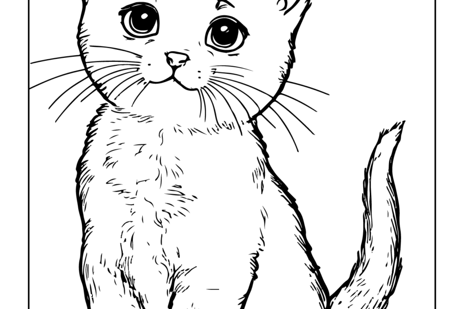 Free Printable Kitten Colouring Pages Free Coloring Sheet Printables