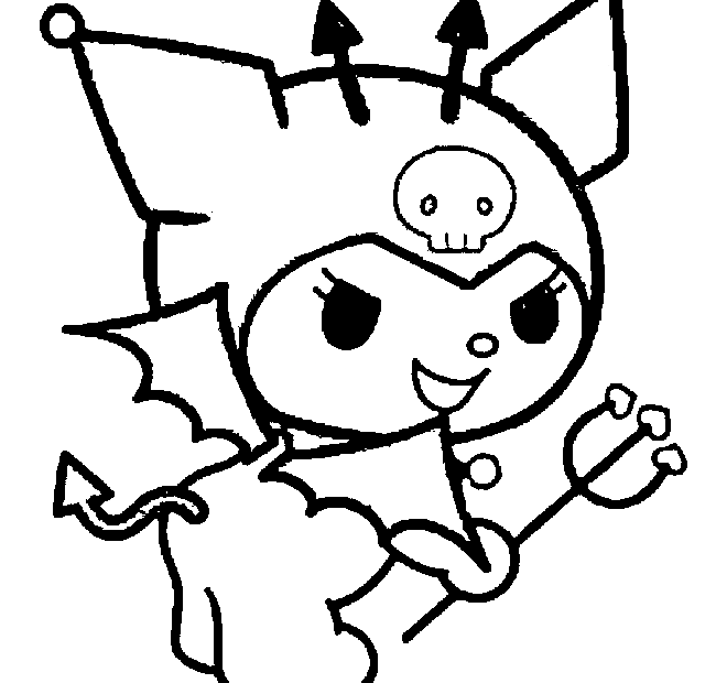 Free Printable Kuromi Coloring Page Free Printable Coloring Pages