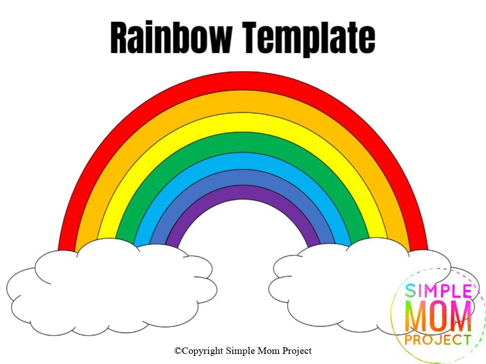 free printable rainbow template