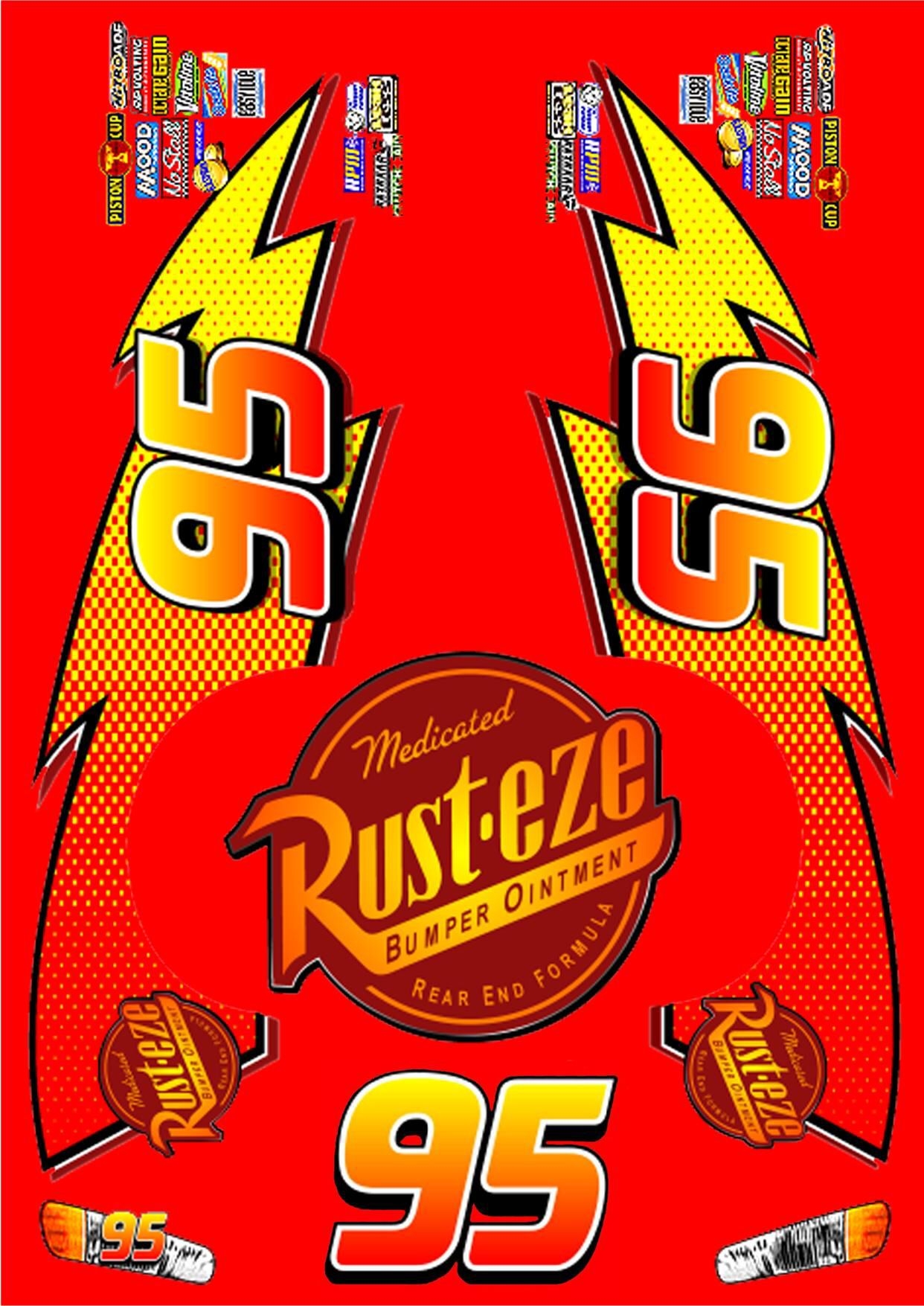 Free Printable Lightning Mcqueen Decals Dev onallcylinders