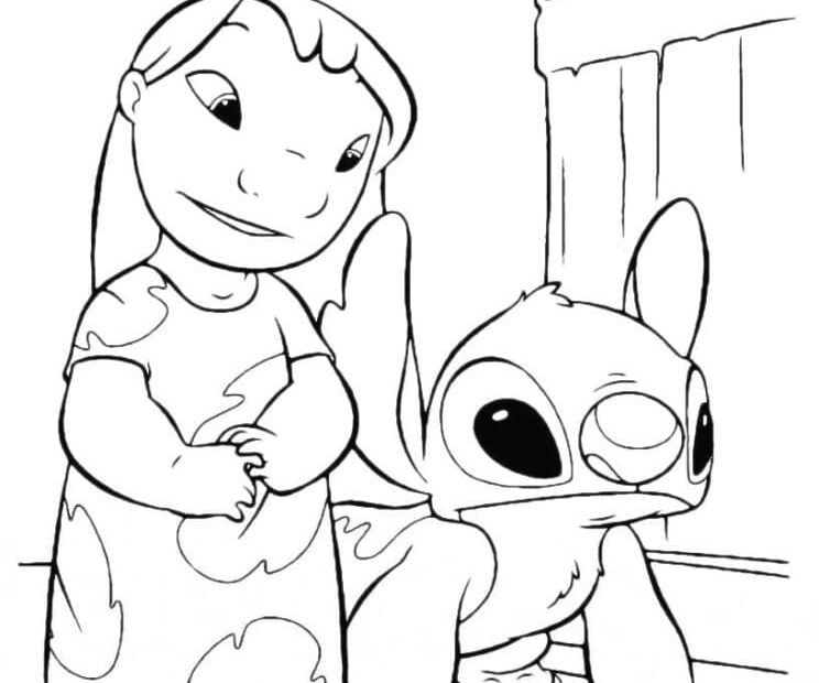 Free Printable Lilo And Stich Coloring Page Download Print Or Color