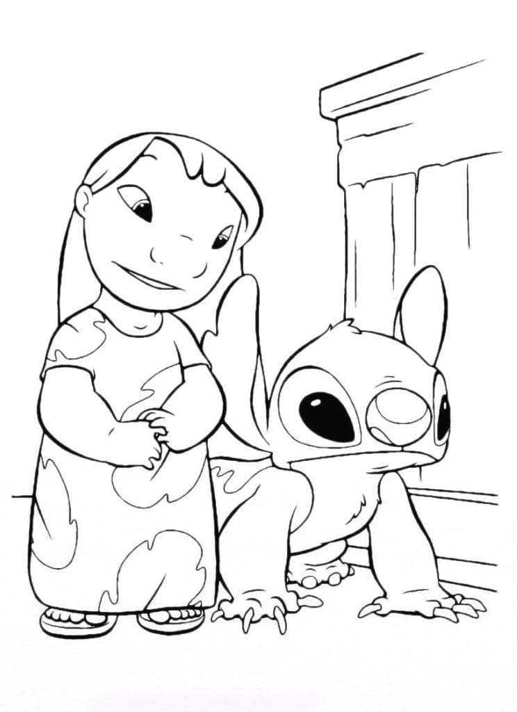 Free Printable Lilo And Stich Coloring Page Download Print Or Color 