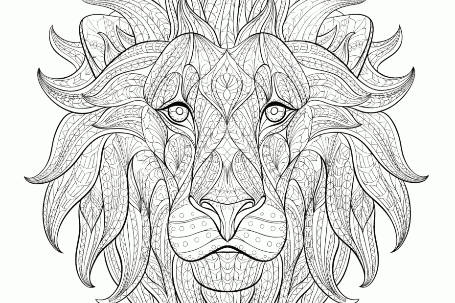 Free Printable Lion Coloring Pages Coloring Pages