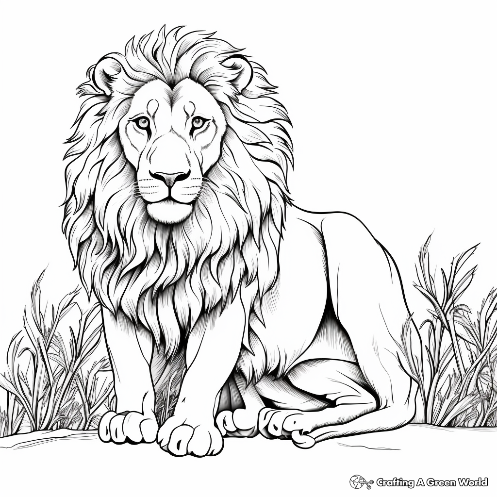Free Printable Lion Coloring Pages For Kids Bilarasa