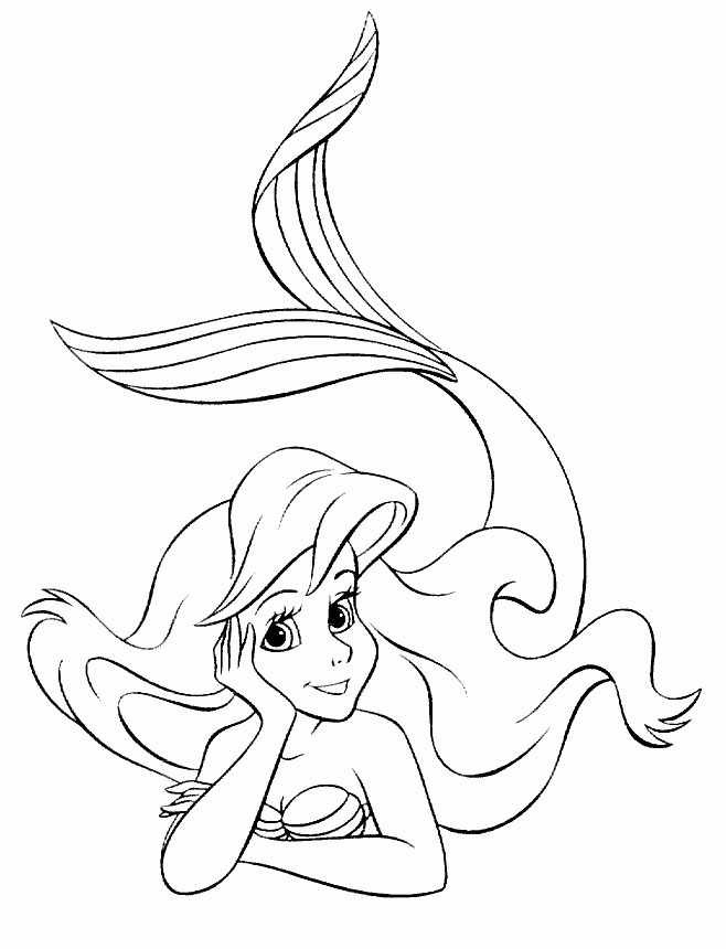 Free Printable Little Mermaid Coloring Pages For Kids