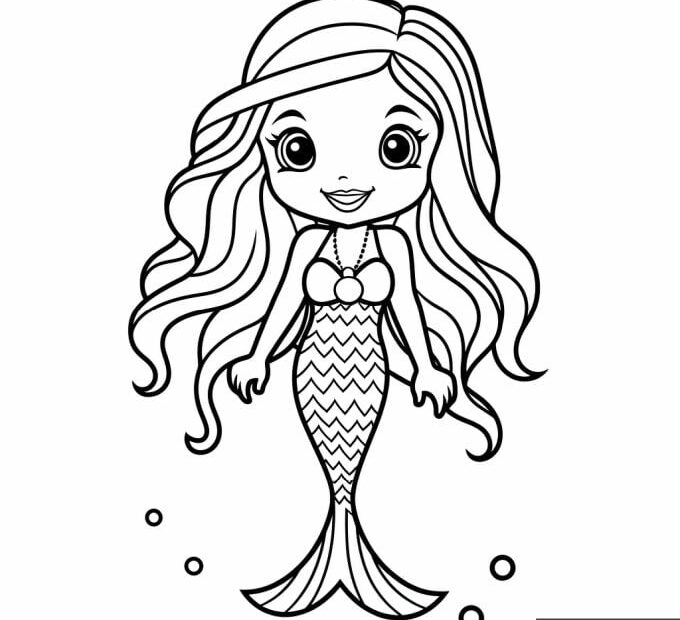 Free Printable Mermaid Coloring Sheet Free Coloring Sheet Printables