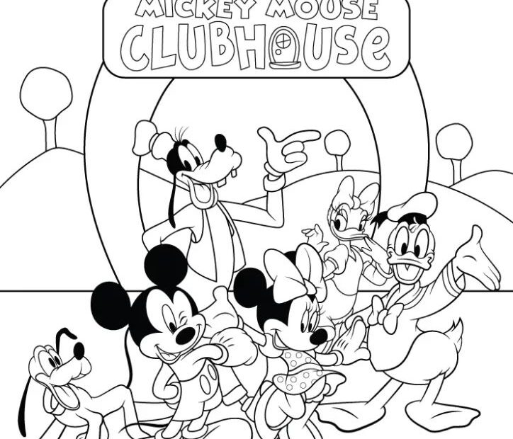 Free Printable Mickey Mouse Clubhouse Coloring Pages For Kids Mickey
