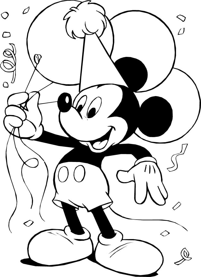 coloring pages for mickey mouse
