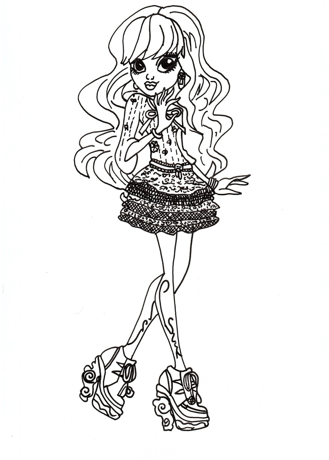 Free Printable Monster High Coloring Pages For Kids Free Printable Monster High Coloring Pages For Kids