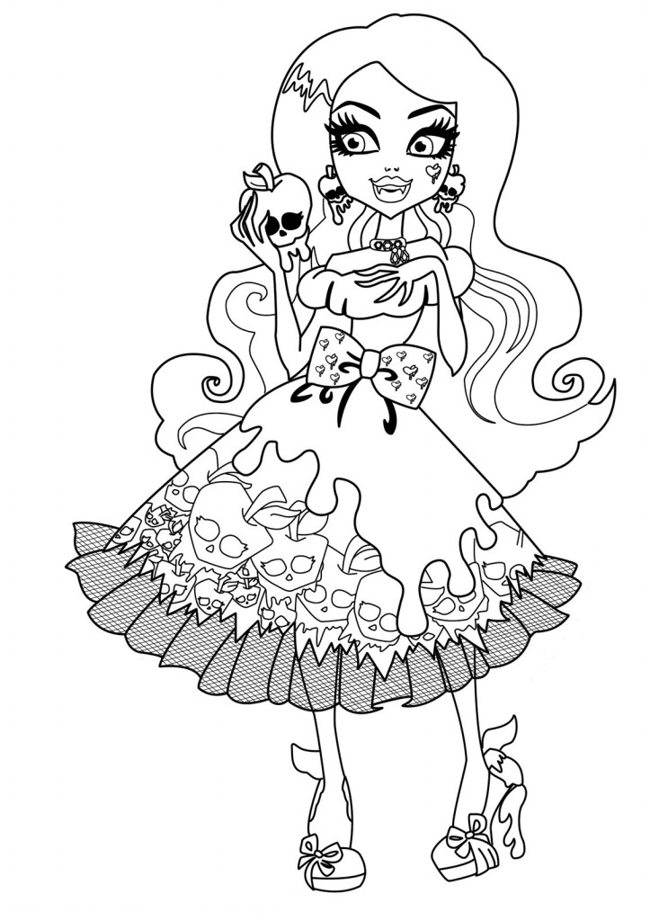 Monster High coloring pages draculaura Monster High coloring pages draculaura