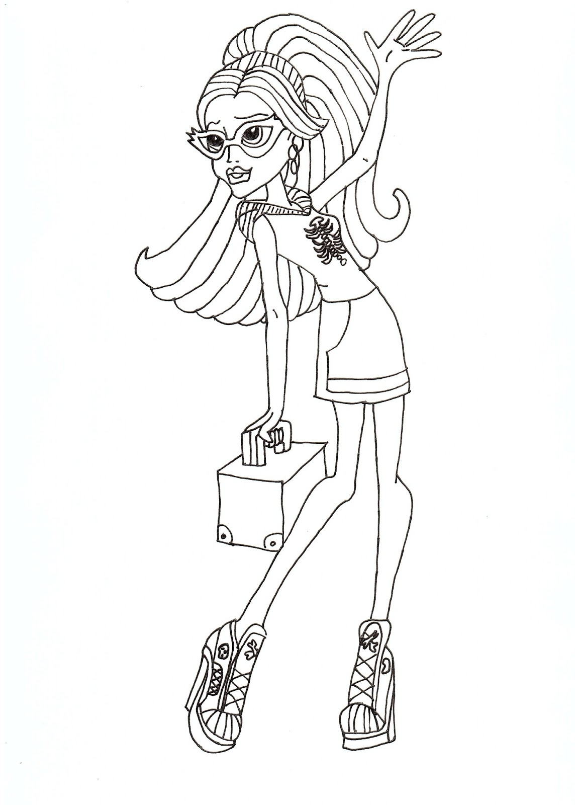 Free Printable Monster High Coloring Pages For Kids Free Printable Monster High Coloring Pages For Kids