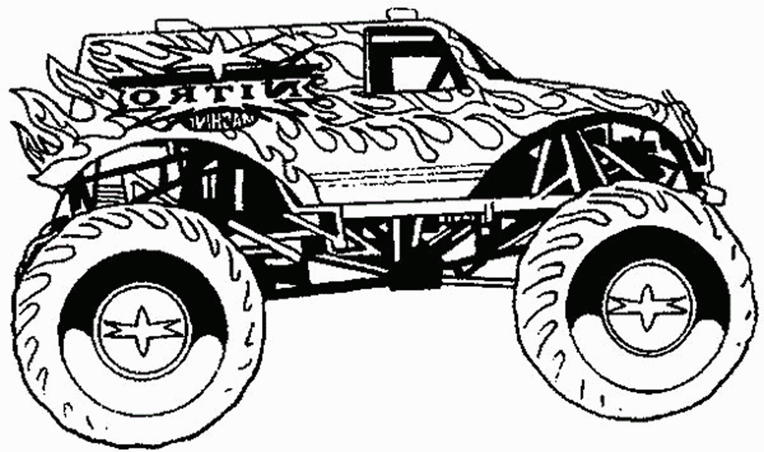Free Printable Monster Jam Coloring Pages Coloring Home