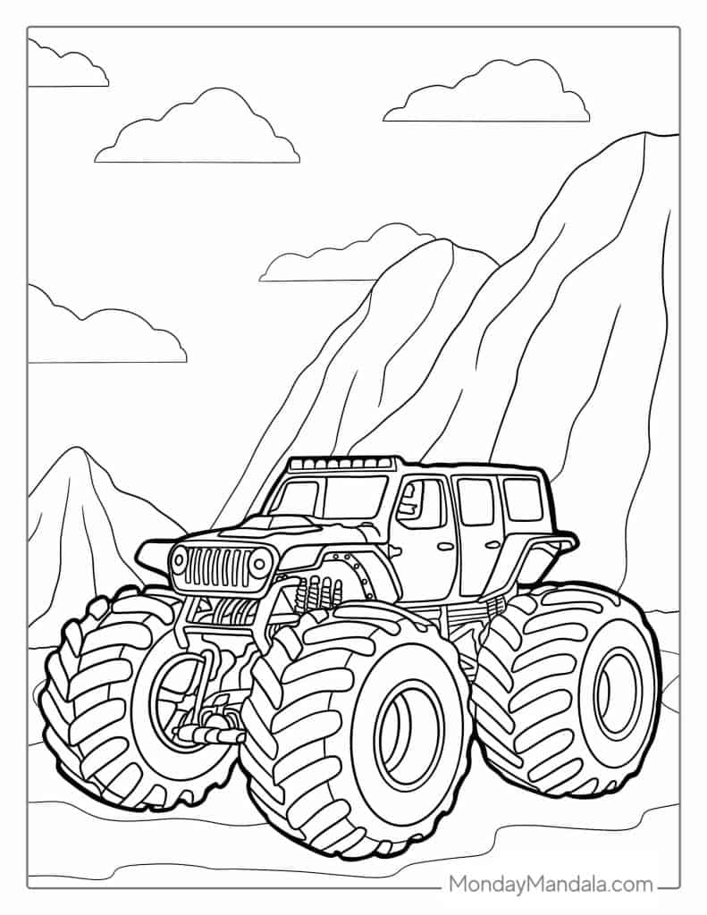 printable monster truck images printable monster truck images