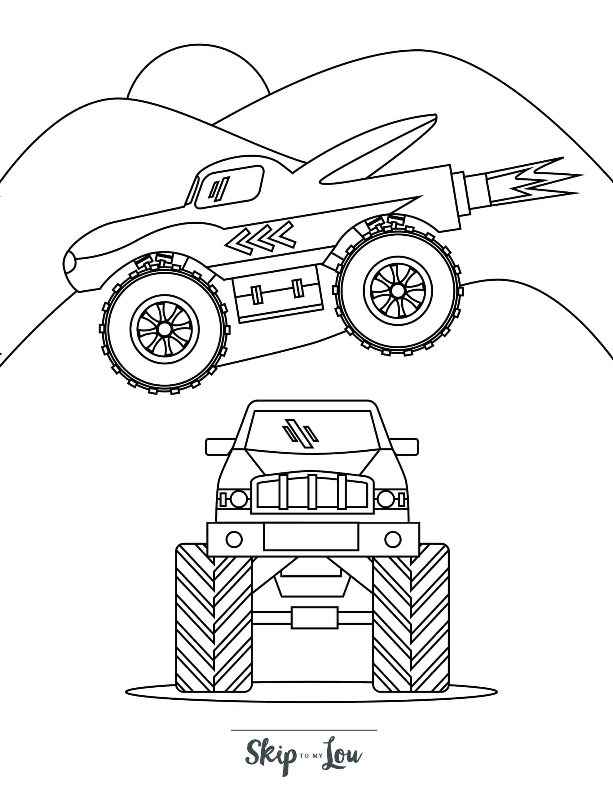Free Printable Monster Truck Coloring Pages Skip To My Lou Free Printable Monster Truck Coloring Pages Skip To My Lou