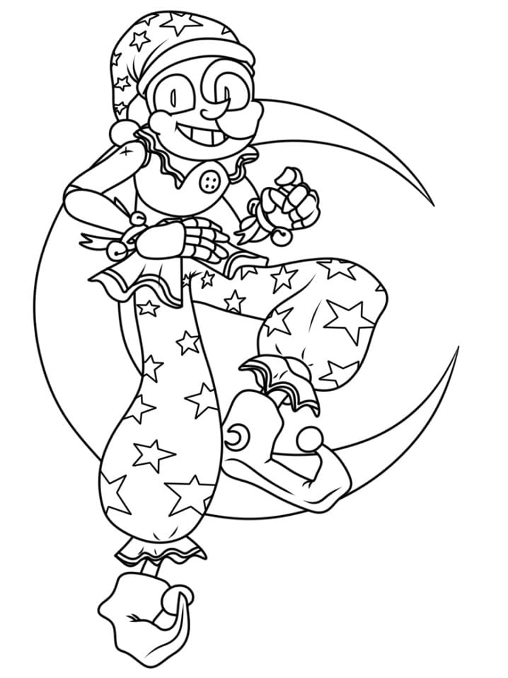 Free Printable Moondrop FNAF Coloring Page Free Printable Coloring 