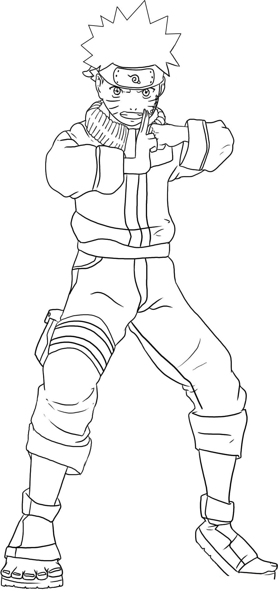 Naruto characters coloring sheets