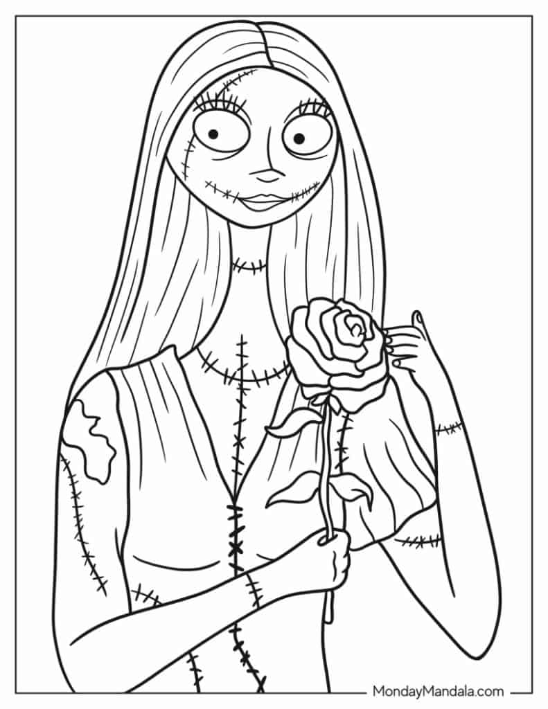 Free Printable Nightmare Before Christmas Coloring Pages For Adults Free Printable Nightmare Before Christmas Coloring Pages For Adults