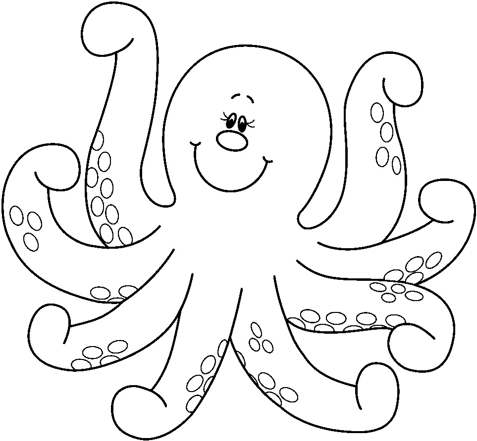 octopus coloring page free