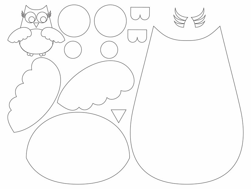 Free Printable Owl Template Coloring Home