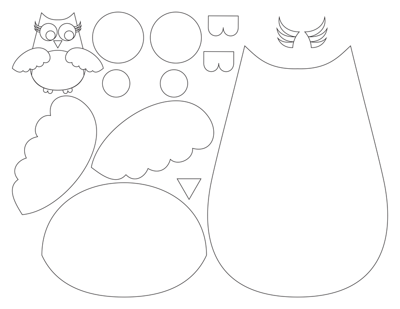 Free Printable Owl Template Coloring Home
