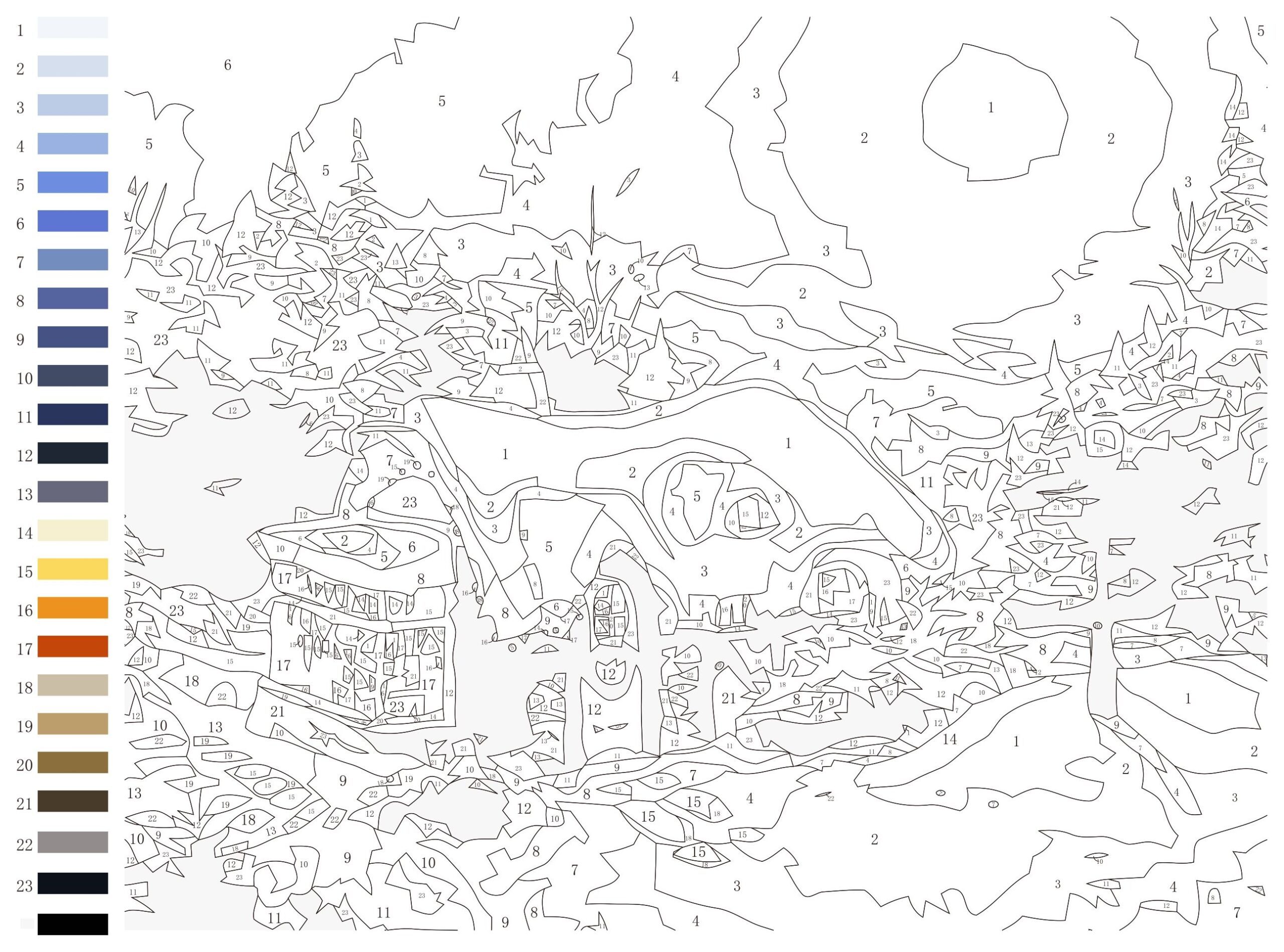 Free Printable Paint By Numbers