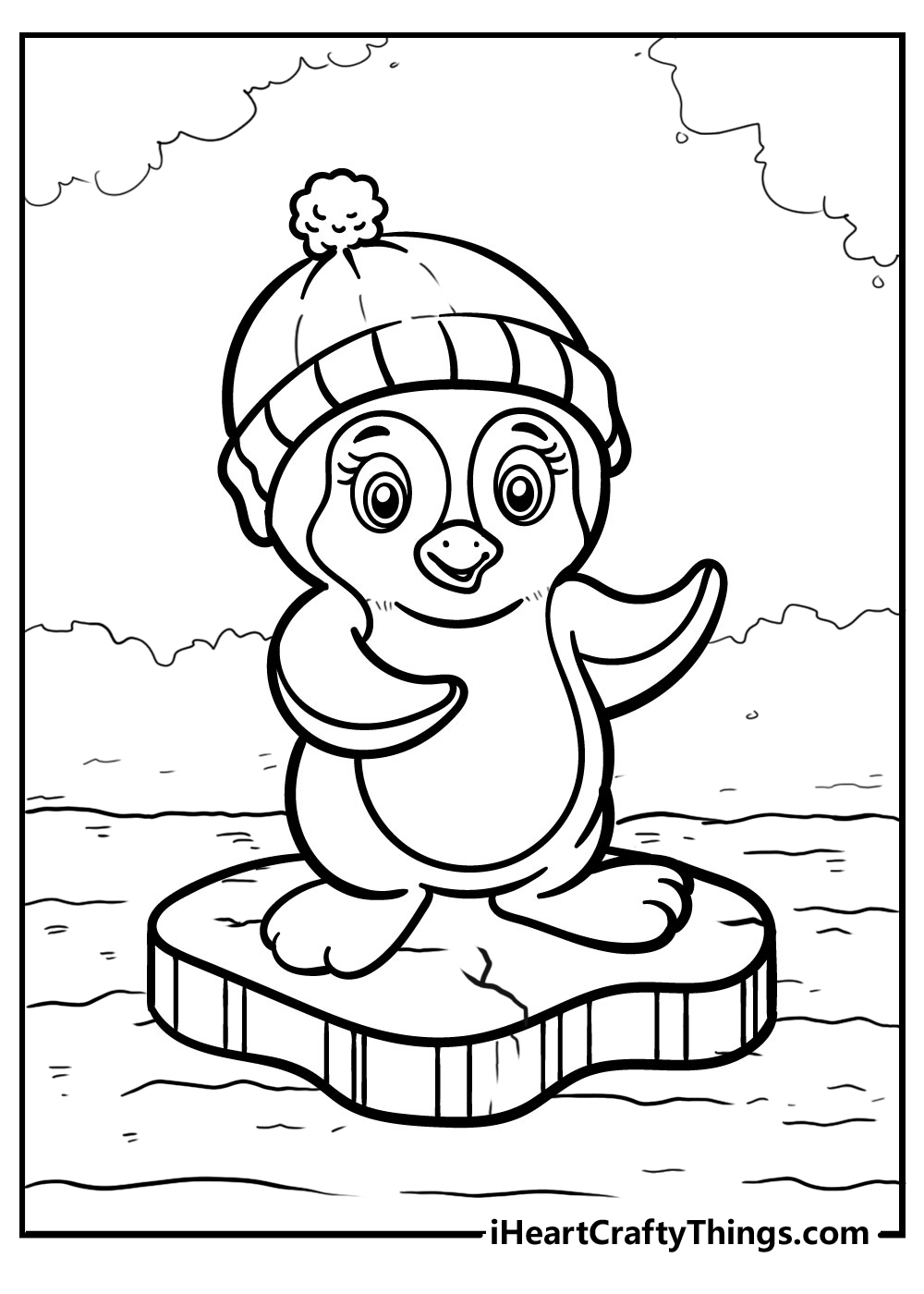 Free Printable Penguin Coloring Sheet
