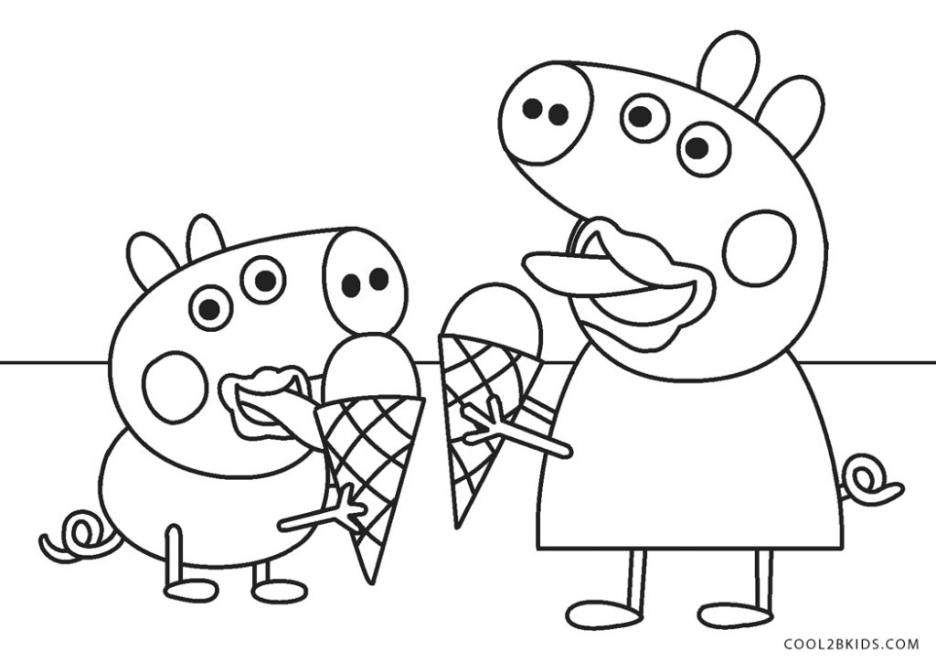 peppa pig free coloring sheet