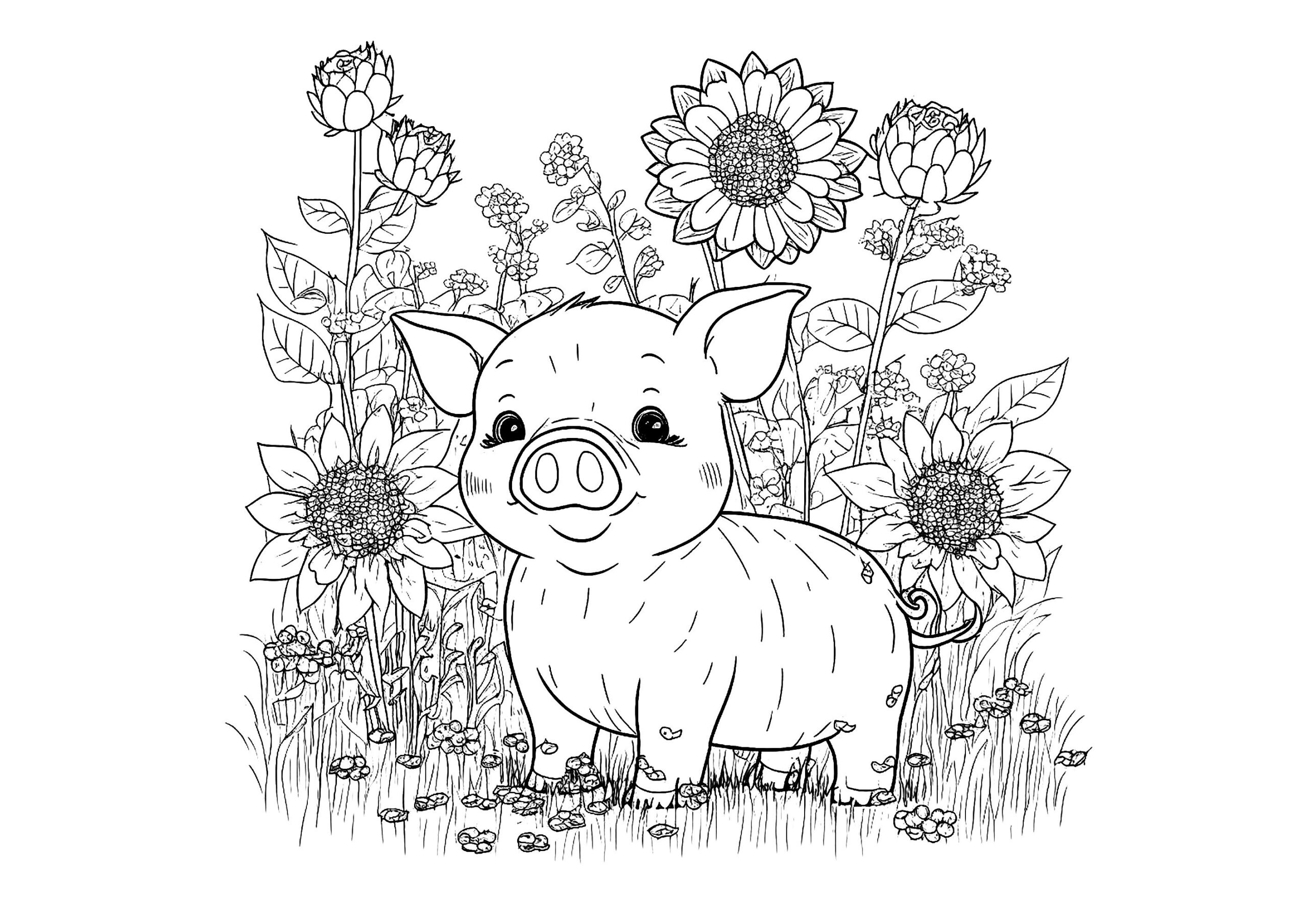 Free Printable Pig Coloring Pages For Kids And Adults 54 OFF