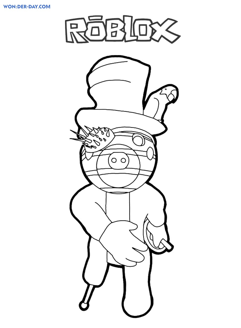 Free Printable Piggy Roblox Coloring Pages Printable Coloring Pages 