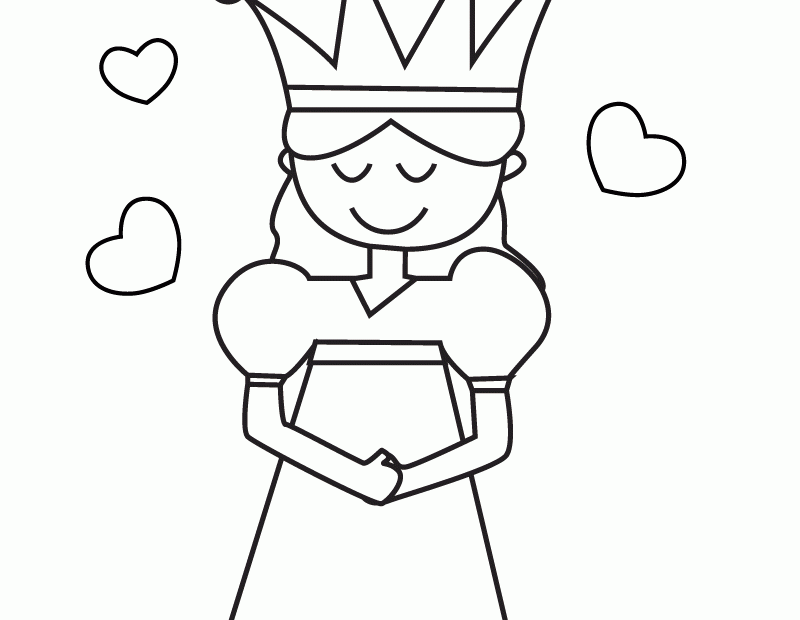 Free Printable Princess Coloring Page