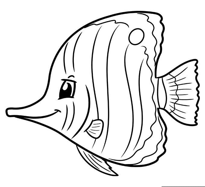 Free Printable Rainbow Fish Coloring Pages
