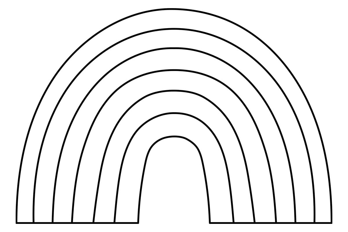 Free Printable Rainbow Template FREE Printables