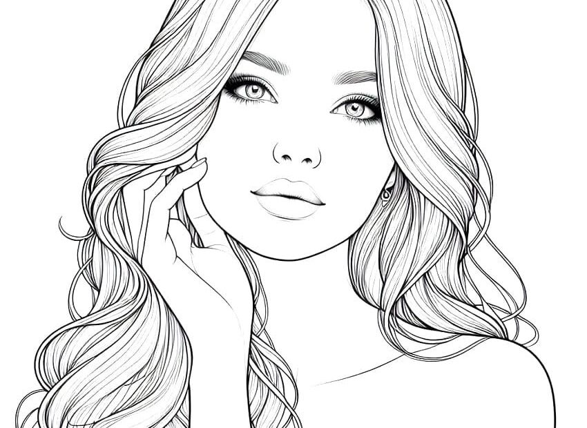 Free Printable Realistic Girl Coloring Pages For Girls Girl Face