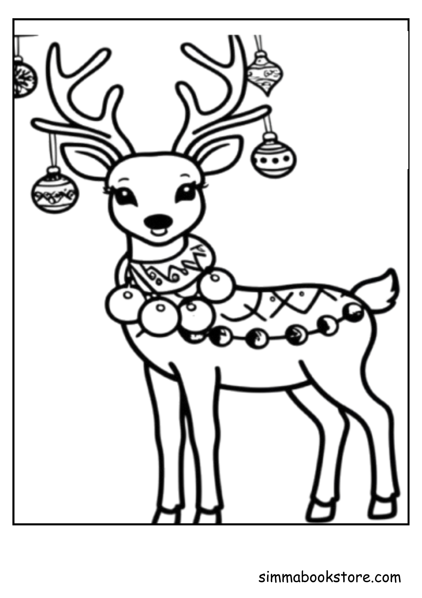 Free Printable Reindeer Christmas Coloring Pages Christmas 2024