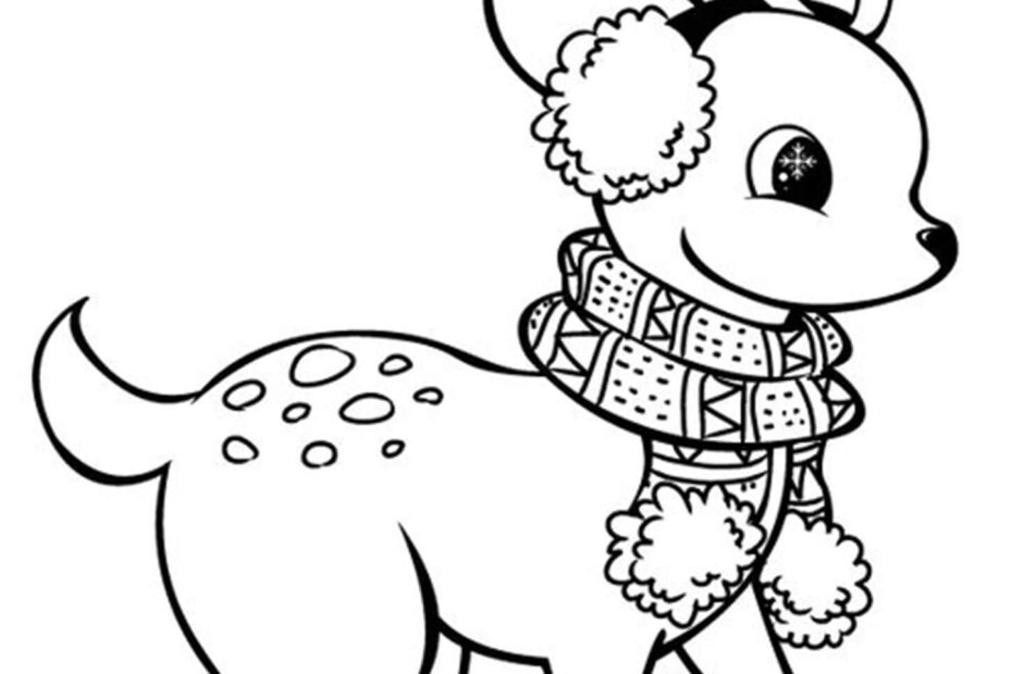 Free Printable Reindeer Coloring Pages Tulamama