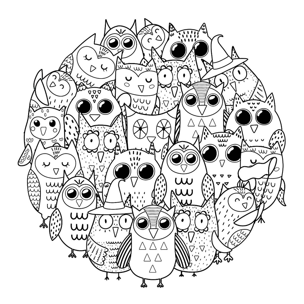 relaxing mandala coloring pages