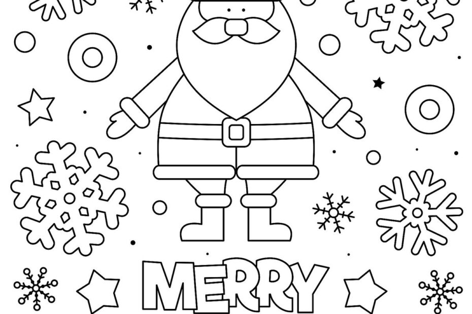 Free Printable Santa Coloring Sheets Free Coloring Sheet Printables