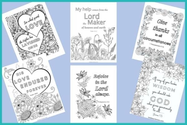 free printable scripture coloring pages