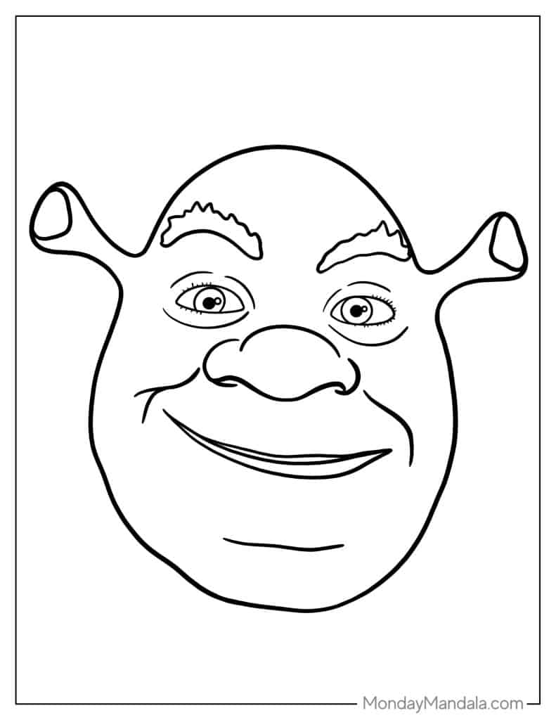 Free Printable Shrek Coloring Sheets Free Coloring Sheet Printables 