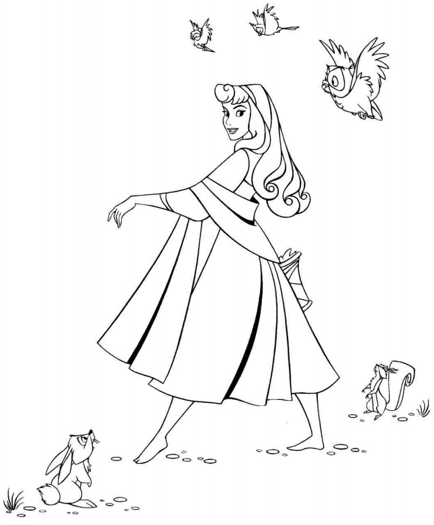 Sleeping Beauty Coloring Pages