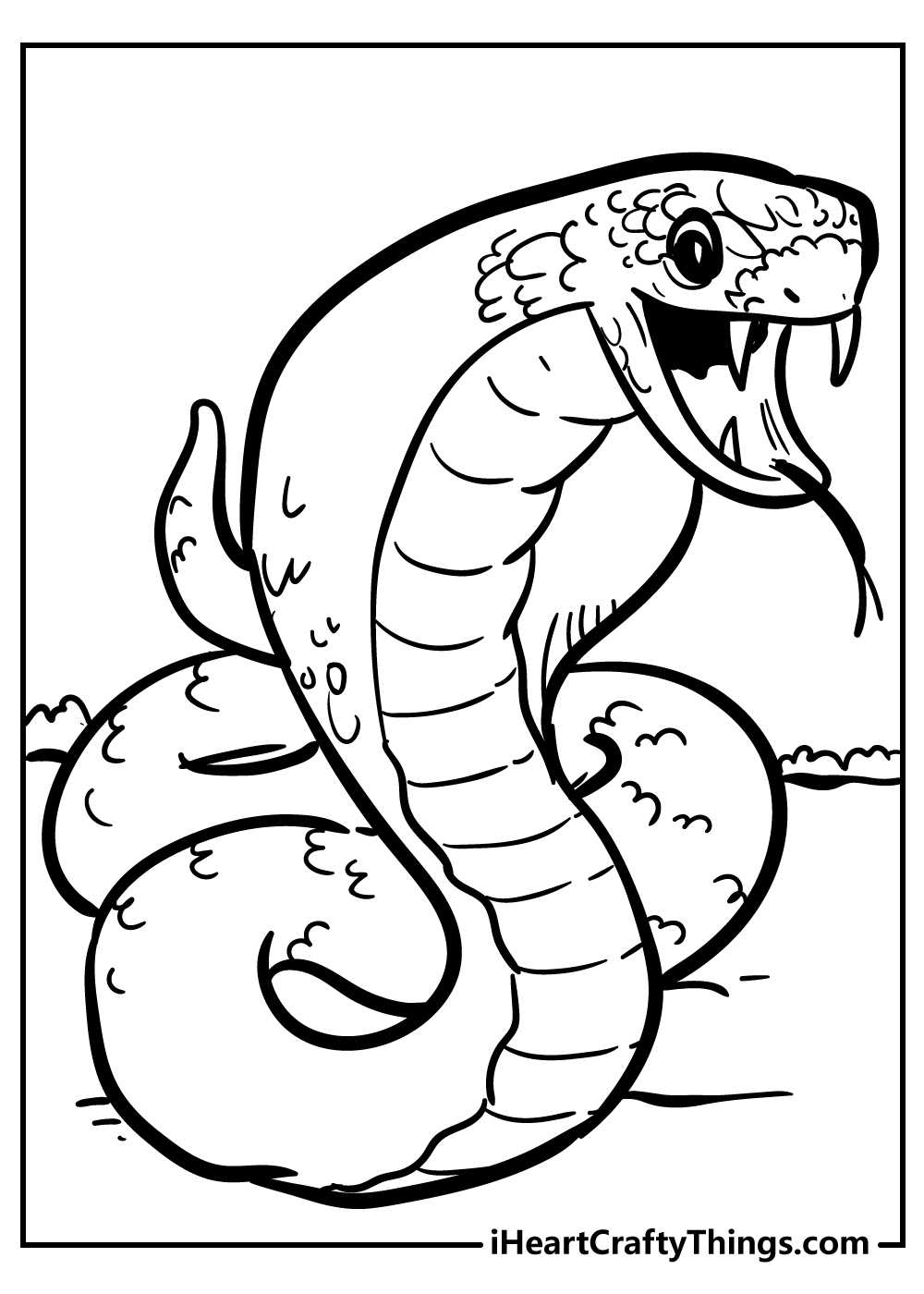 Free Printable Snake Coloring Pages Pdf Free Coloring Sheet 