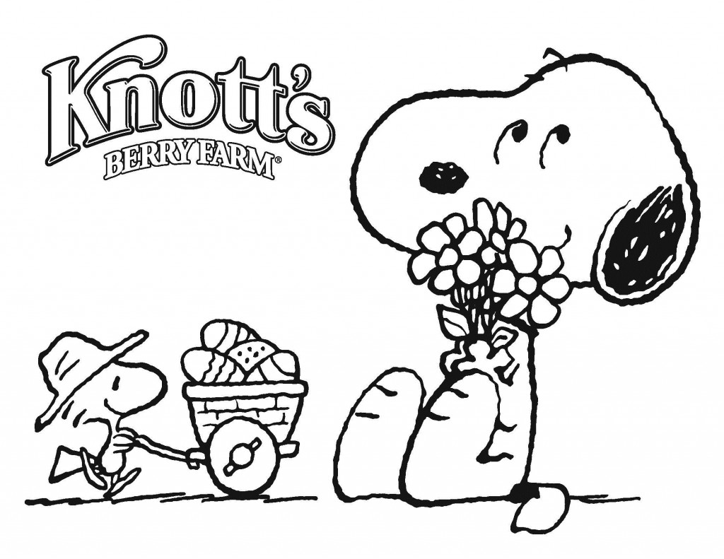 free Snoopy coloring pages