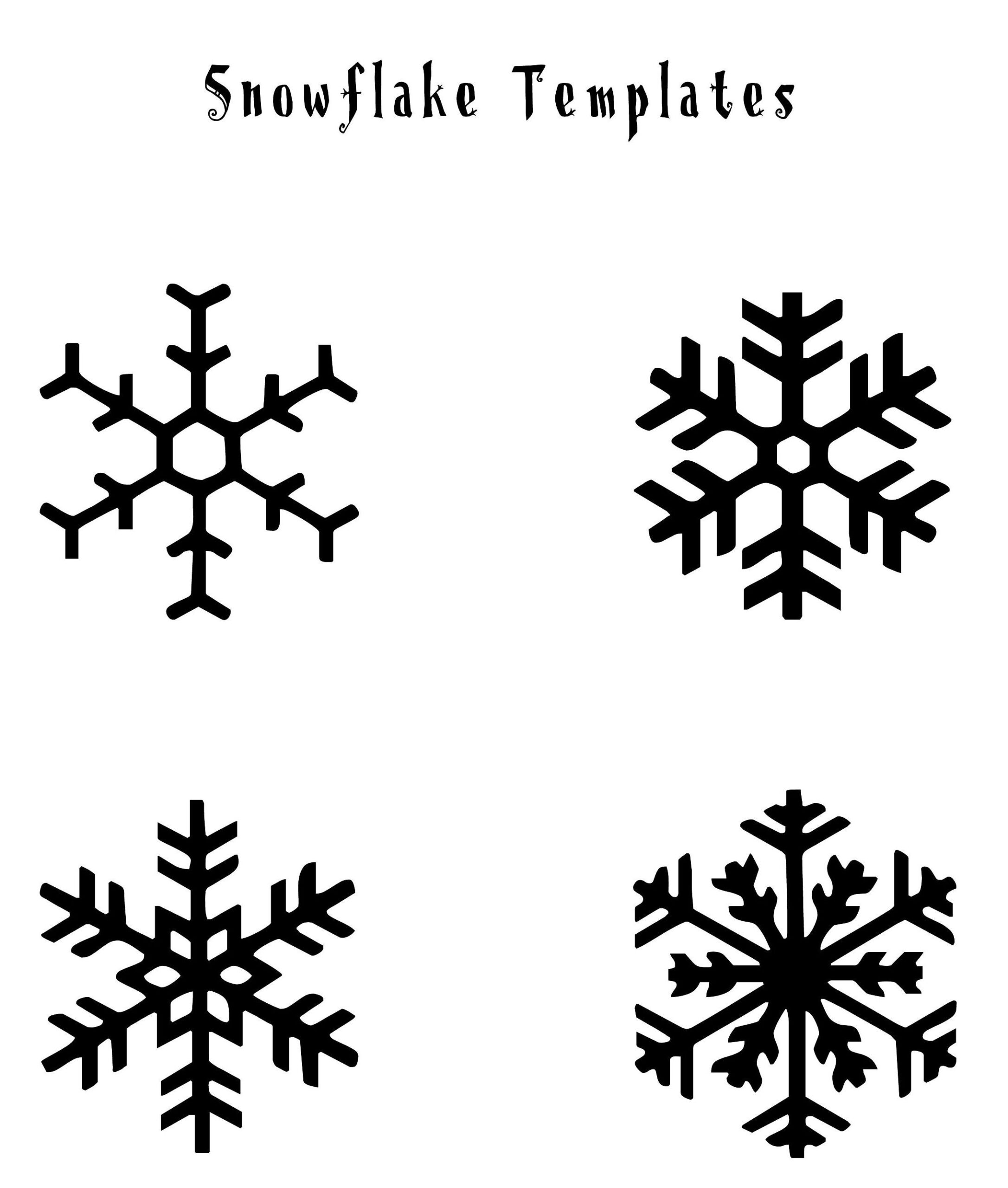 Free Printable Snowflake Template Pdf Linda Bail