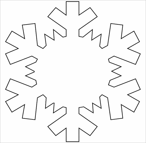Free Printable Snowflake Template Pdf