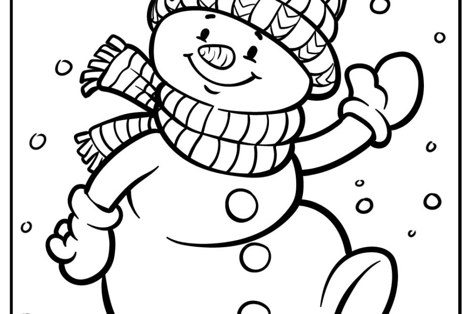 Free Printable Snowman Coloring Pages Free Coloring Sheet Printables