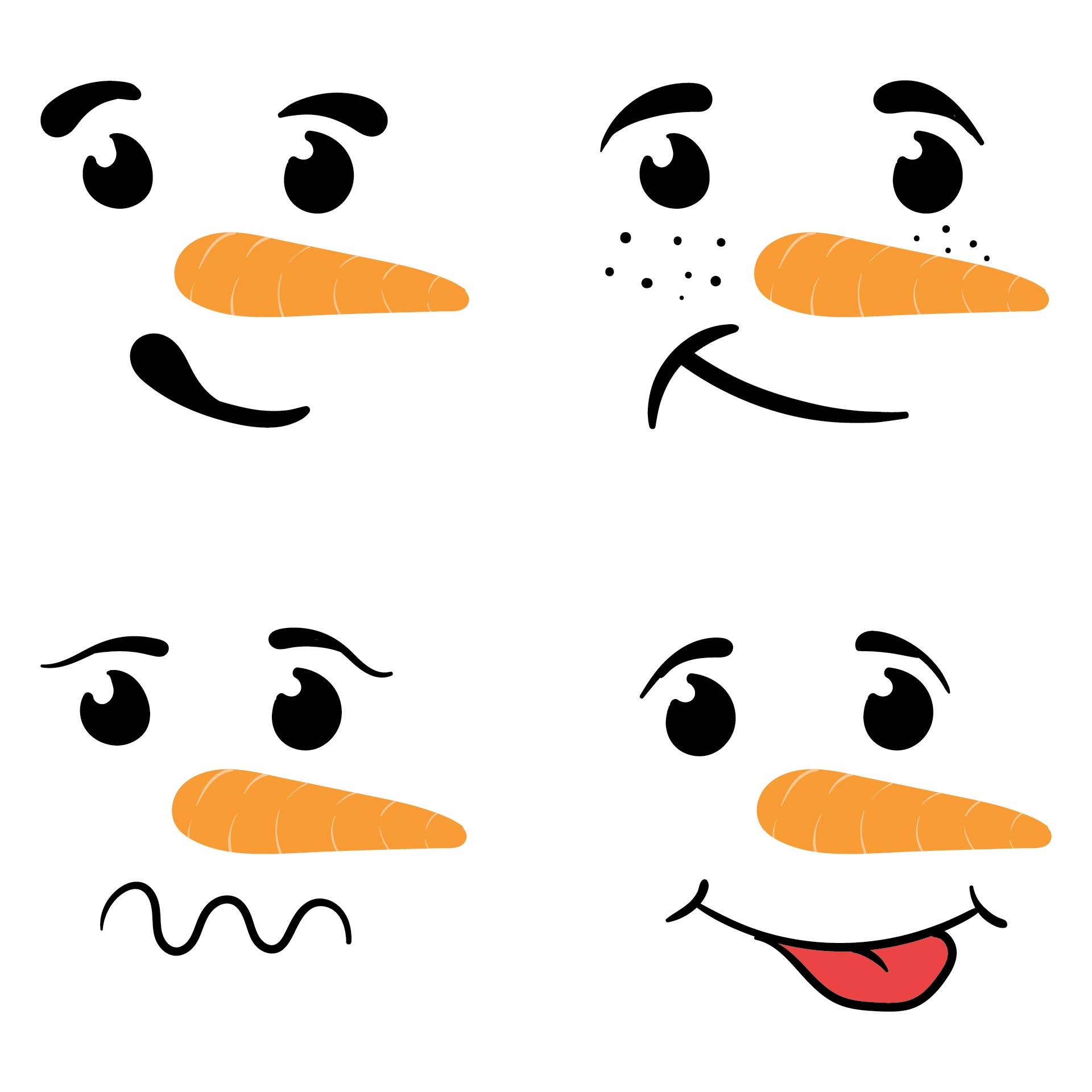 Free Printable Snowman Face Template Printable Form Templates And Letter