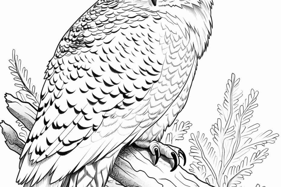 Free Printable Snowy Owl Coloring Pages Free Coloring Sheet